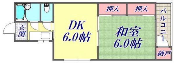 平野マンションの物件間取画像